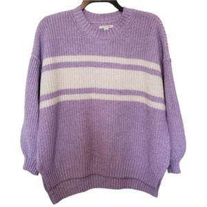 American Eagle Chunky Knit Purple Sweater Size Large